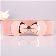 ( Pink)fashion all-Purpose belt Korean style lady belt  bow Tightness belt Girdle  belt