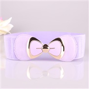 ( Lilac colour)fashion all-Purpose belt Korean style lady belt  bow Tightness belt Girdle  belt