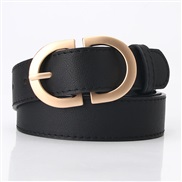 (2.8Width (CM)105Length (CM))( black)Korean style all-Purpose lady belt Coat belt woman brief Imitation leather belt