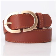 (2.8Width (CM)105Length (CM))( camel)Korean style all-Purpose lady belt Coat belt woman brief Imitation leather belt
