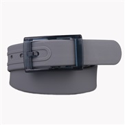 ( gray)high quality silica gel belt  man woman belt plastic buckle candy colors Metal  belt