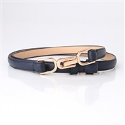 ( Navy) belt woman buckle belt Korean style fashion brief Dress ornament samll belt