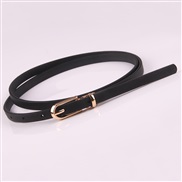 ( black)multicolor ornament Dress sweater belt lady all-Purpose bucklePU samll belt Korean style belt