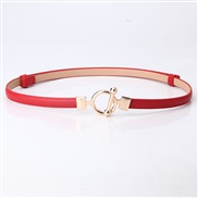 ( red)lady leather ornament belt fashion brief Dress sweater women samll belt
