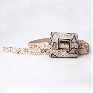 (2.4Width (CM)105Length (CM))fashion lady belt gold chain samll bag bag removable four ornament belt bag