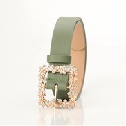 ( green)fashion classic Alloy buckle lady belt ornament  all-Purpose fashionu cortex belt