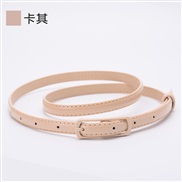 (105cm)(  khaki)spring summer  belt candy colors leather color belt lady ornament belt