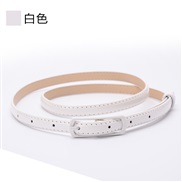 (105cm)(  white) style lady belt day Word bucklePU belt lady belt ornament