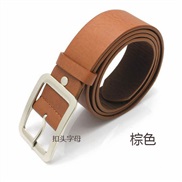 (108CM)( brown)Korean style leisure belt  manPU day Word buckle belt  man Korean style Cowboy fitting  belt  belt