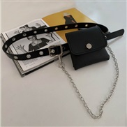 (105cm)(+)punk wind Modeling chain bag bag belt trend fashion all-Purpose lady belt samll belt