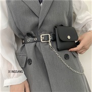 (105cm)(++)punk wind Modeling chain bag bag belt trend fashion all-Purpose lady belt samll belt