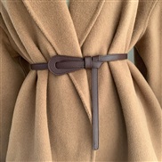 (110cm)( Brown) belt women dress sweater Dress samll belt fashion brief lady belt retro