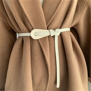 (110cm)( Beige) belt women dress sweater Dress samll belt fashion brief lady belt retro