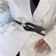 ( black) belt woman ornament Dress brief all-Purpose lady belt fashion Korean style belt