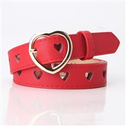 (2.4Width (CM)105Length (CM))( red) autumn new woman brief all-Purpose love hollow belt ladyu buckle Cowboy belt