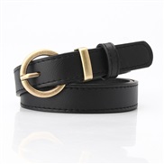 ( black) style lady fashion all-Purpose sweater big Dress ornament belt  student belt leisure buckle belt