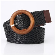 ( black)new lady ethnic style weave belt woman all-Purpose fashion weave belt ornament belt