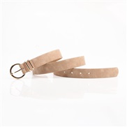 ( khaki)four Korean style lady belt brief all-Purpose Alloy buckle belt Clothing collocation Cowboy belt
