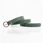 ( green)four Korean style lady belt brief all-Purpose Alloy buckle belt Clothing collocation Cowboy belt