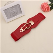 ( red)lady fashion Tightness width Girdle  elasticity ornament buckle belt  velvet Dress belt