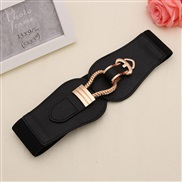 (60-80cm)( black)lady fashion Tightness width Girdle  elasticity ornament buckle belt  velvet Dress belt