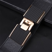 (60-80cm)(A black)lady fashion Tightness width Girdle  elasticity ornament buckle belt  velvet Dress belt