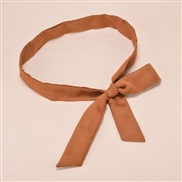 (95-115CM)( brown)new Korean style Autumn and Winter lady leather velvet all-Purpose belt  woman belt bag bag belt orna