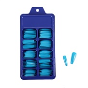( blue)summer candy pure color Ballet samll blue fake  nail s