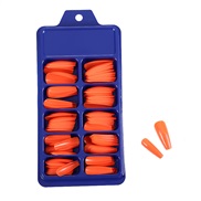 ( orange)summer candy pure color Ballet samll blue fake  nail s
