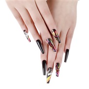 (CWTSJF 25)allerna al Ballet Colorful temperament occidental style long style Wear Armor removable fake nails