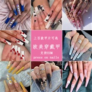 ( Wear Armor) long style hotte ear Armor  nail  pantng end product fake  nail s occdental style ear Armor nail s