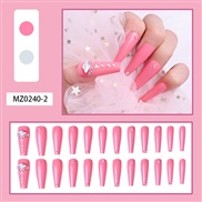 (MZ 24  2  fake nails glue style) long style hotte ear Armor  nail  pantng end product fake  nail s occdental style ear