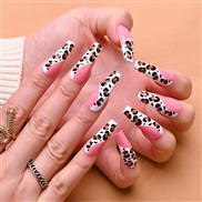 (BKS5 8  jelly glue)nail painting end product leopard Wear Armor occidental style long style frosting leopard Wear Armo