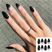 (M 896 Black  Black   fake nails) nail  Stcker ear Armor black serpentne end product occdental style long style removab