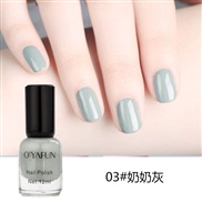 ( 3 grey ) aterproof Non peelable   nail   polish set sequn  nail  pantngml