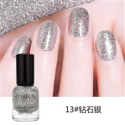 (13   diamond) aterproof Non peelable   nail   polish set sequn  nail  pantngml