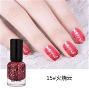 (15 ) aterproof Non peelable   nail   polish set sequn  nail  pantngml