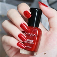 (27  Dull red)ml Non peelable   nail   polish set aterproof color sequn  nail  pantng