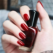 (15  Burgundy)ml Non peelable   nail   polish set aterproof color sequn  nail  pantng