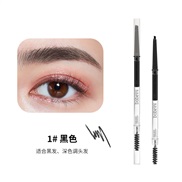( 1  black) transparent Double head eyebrow pencil three-dimensio nail  triangle eyebrow pencil Waterproof color