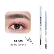 ( 4  gray) transparent Double head eyebrow pencl three-dmenso nail  trangle eyebrow pencl aterproof color