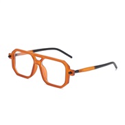 ( brown frame  transparent Lens )style Sunglasses man trend ant-ultravolet polarzed lght hgh-end sunglass man