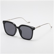 ( Black frame  Black grey  Lens )Korean style retro trend Sunglasses man woman ant-ultravolet samll style sunglass