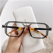 ( gray  frame  transparent Lens )square hgh Double sunglass samllns style man woman personalty Sunglasses