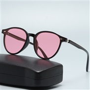 ( Black frame  pink Lens )Korean stylegm Sunglasses samll style ant-ultravolet sunglass man woman style