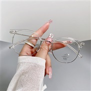 ( transparent silver frame )samll style superR Eyeglass frame woman retro
