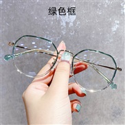 ( green frame )Korean style fashon Eyeglass frame woman retro polygon trendtr