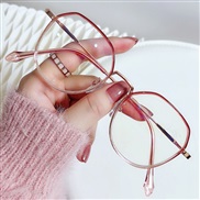 ( Pink frame )Korean style fashon Eyeglass frame woman retro polygon trendtr