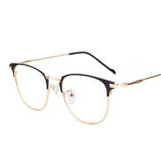 ( gold frame )fashion Business man retro Metal Eyeglass frame man style trend