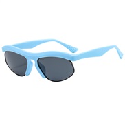 ( blue  frame  gray  Lens )fashon Sunglasses man sunglass ant-ultravolet occdental style sunglass